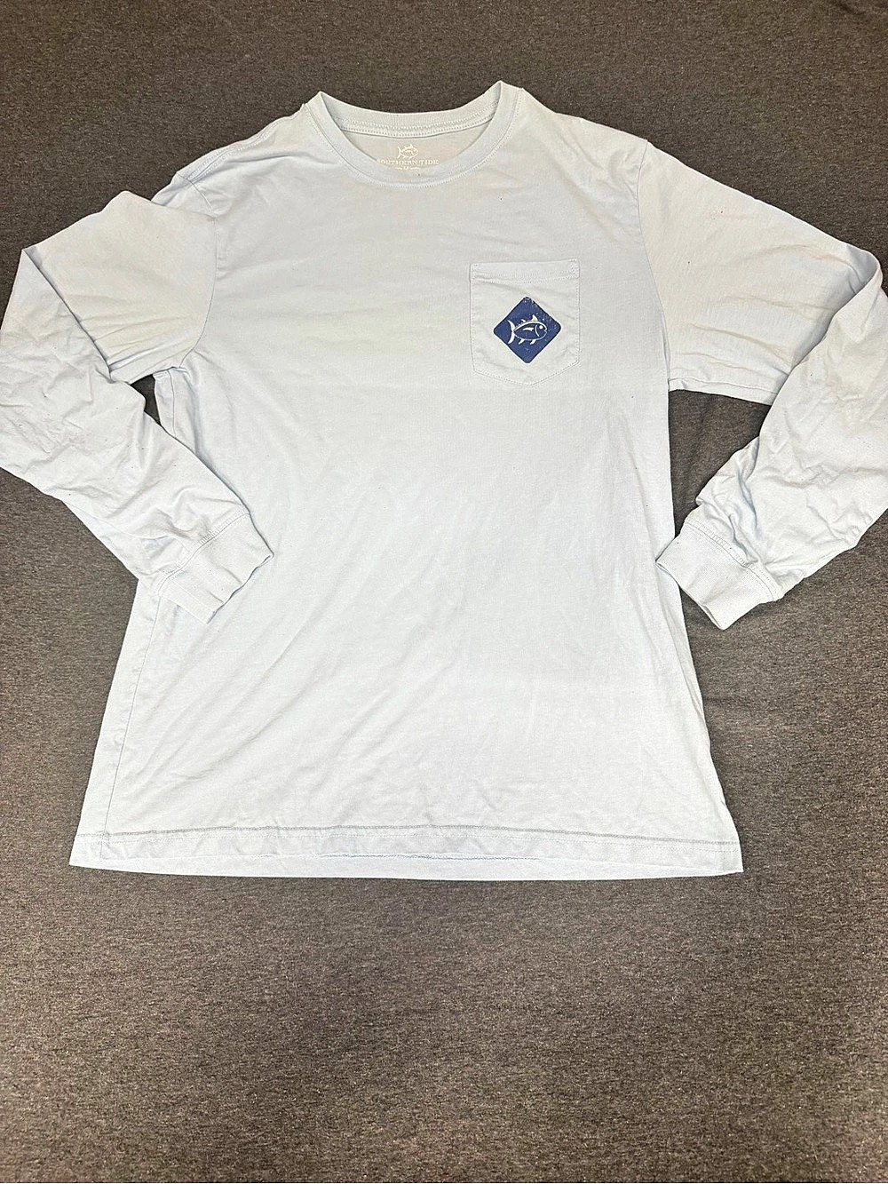 Southern Tide Saltwater Specialist Tuna Long Sleeve T-Shirt White Medium